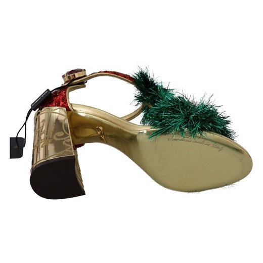 Sandały skórzane CHRISTMAS buty Dolce & Gabbana 40 1/2 okazja showroom.pl
