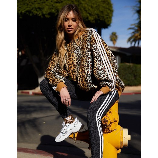 adidas Originals – Leopard Luxe – Bluza oversize-Brązowy 48 Asos Poland
