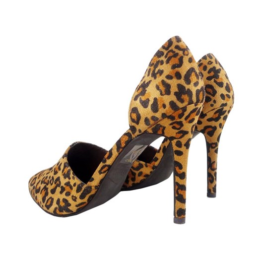 Szpilki leopard panterka zamszowe buty damskie Amerykanskie 39 okazyjna cena Kokietki