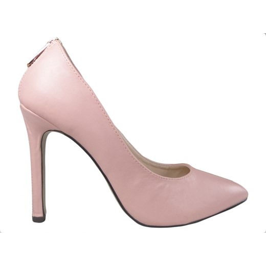 Jasno różowe pink buty szpilki z ekspresem 36 Kokietki