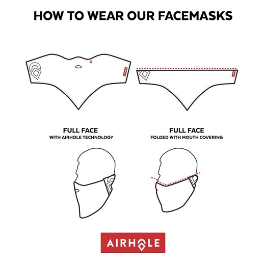 Chusta Airhole Facemask 2 Layer stealth camo Airhole M/L wyprzedaż Snowboard Zezula