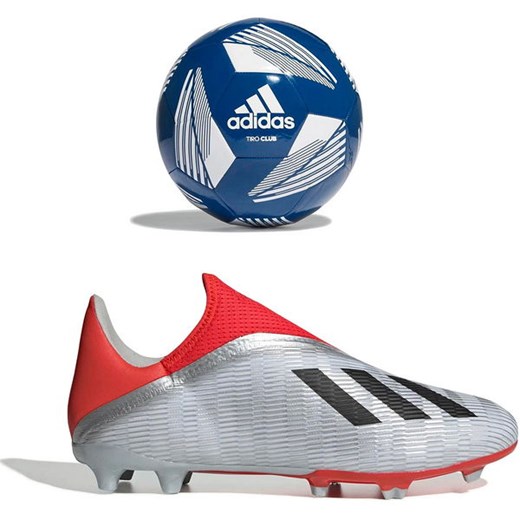 Zestaw: buty piłkarskie korki X 19.3 LL FG + piłka Tiro Club 5 Adidas 45 1/3 wyprzedaż SPORT-SHOP.pl
