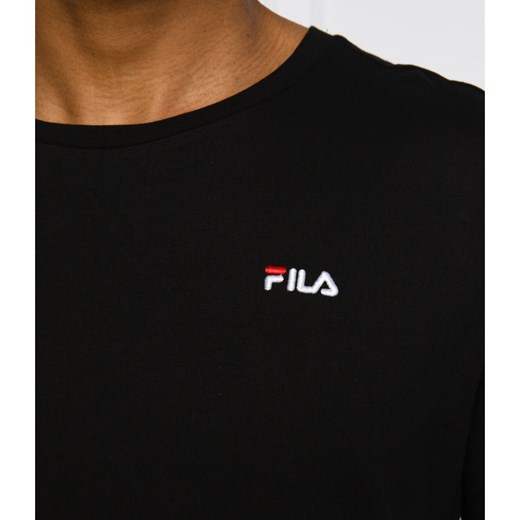 T-shirt męski Fila czarny sportowy z krótkimi rękawami 