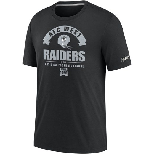 T-shirt męski z mieszanki trzech materiałów Nike Historic (NFL Raiders) - Czerń Nike L Nike poland