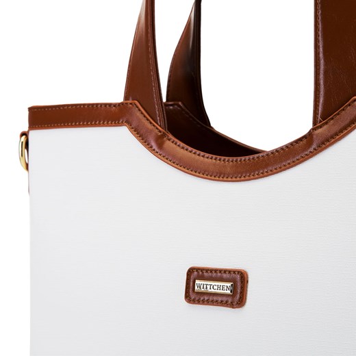Shopper bag Wittchen mieszcząca a5 biała