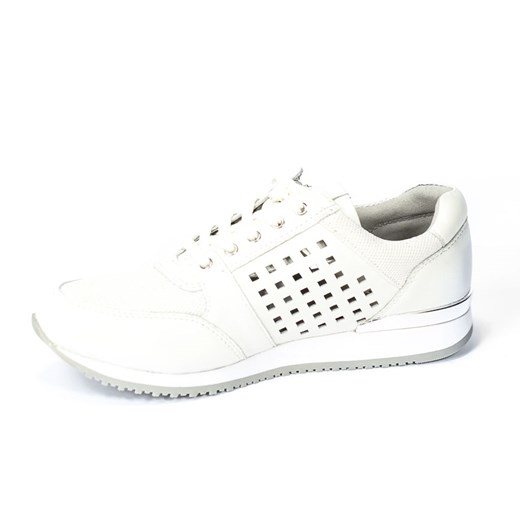 Buty sportowe damskie białe Caprice casual sznurowane 