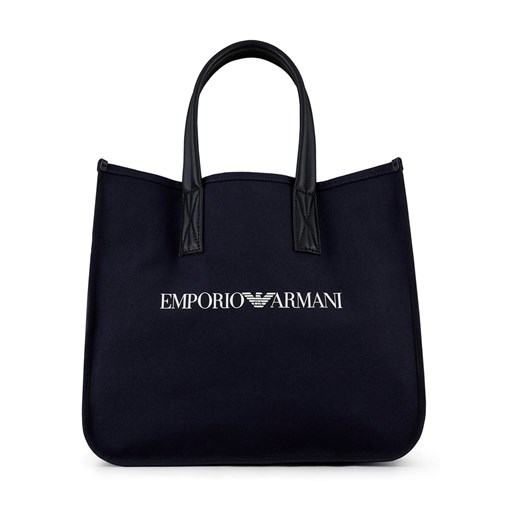 Shopper bag Emporio Armani czarna matowa 