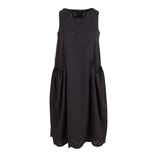 Sukienka High z okrągłym dekoltem czarna mini 