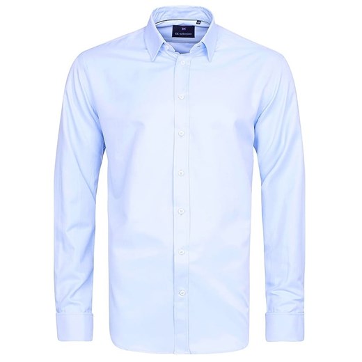koszula męska di selentino błękitna na spinki classic fit ze sklepu Royal Shop w kategorii Koszule męskie - zdjęcie 106183756