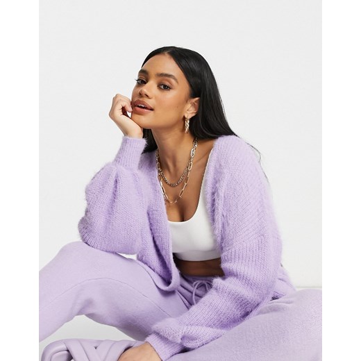 Sweter damski fioletowy Missguided