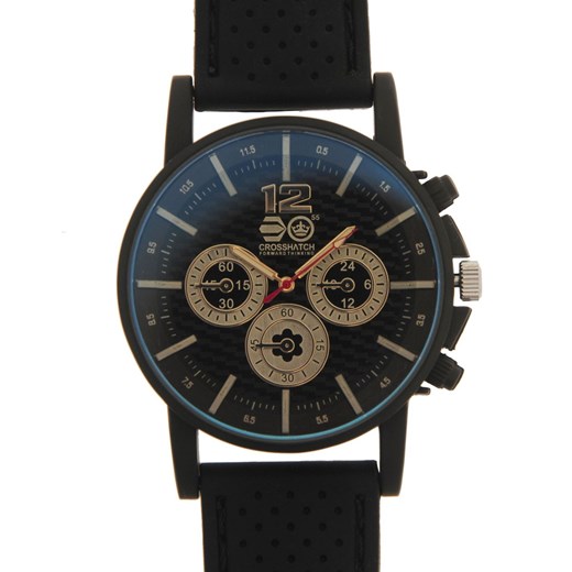 Crosshatch Chequered Rubber Strap Watch Mens Crosshatch One size Factcool