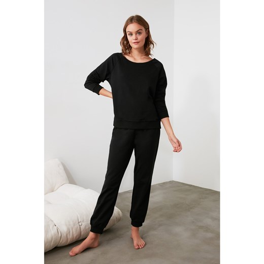Trendyol Black Knitted Pajama Set Trendyol M Factcool