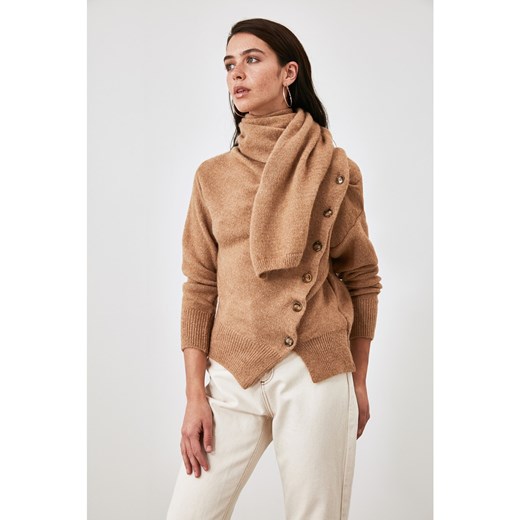 Trendyol Camel Scarf Knitwear Sweater Trendyol L Factcool