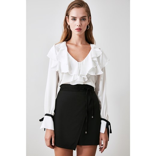 Trendyol Black Binding Detailed Skirt Trendyol 38 Factcool