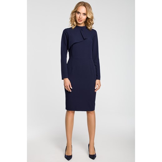 Made Of Emotion Woman's Dress M325 Navy Blue M Factcool
