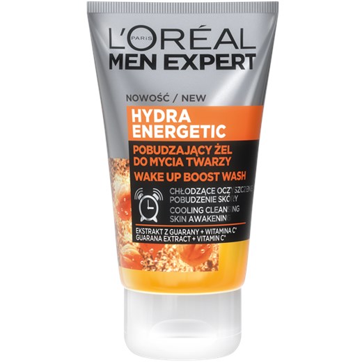 LOREAL MEN HYDRA ENERGETIC Żel do mycia twarzy 100ml uniwersalny eKobieca.pl