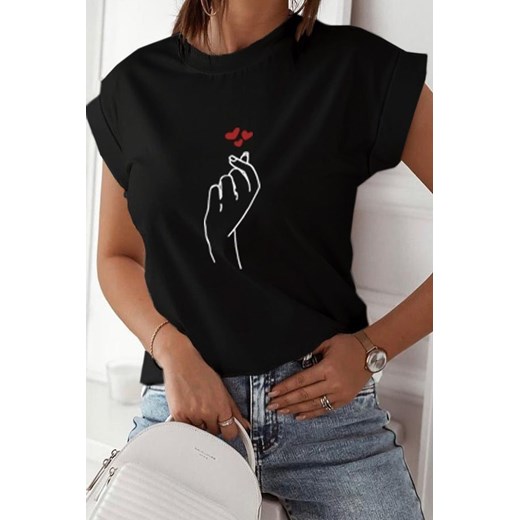T-shirt damski MALAGA BLACK M okazja Ivet Shop
