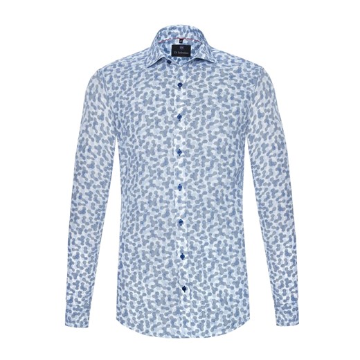 koszula męska di selentino niebieska slim fit ze sklepu Royal Shop w kategorii Koszule męskie - zdjęcie 106321279