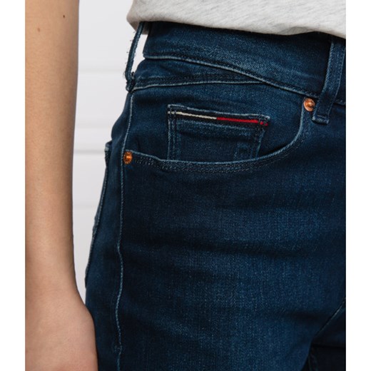 Tommy Jeans jeansy damskie granatowe 