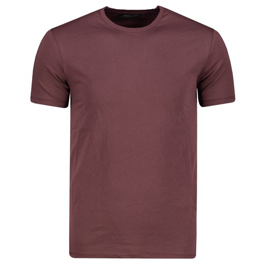 Trendyol Brown Print Men's T-Shirt - Cotton Short Sleeve Bike Collar T-Shirt Trendyol XXL Factcool