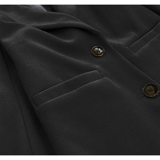 KLASYCZNY PŁASZCZ DAMSKI CZARNY (25533) Goodlookin.pl XL (42) goodlookin.pl