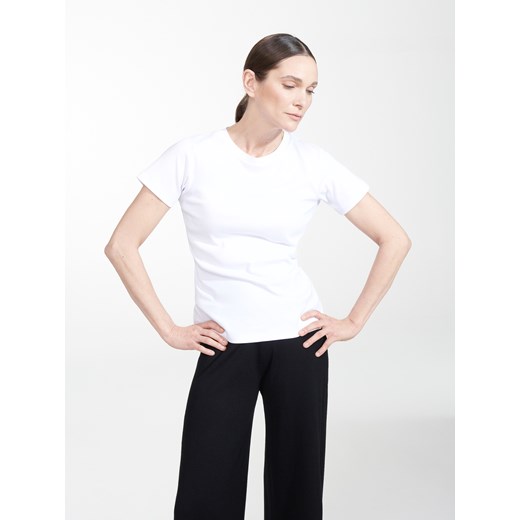Reserved - PREMIUM T-shirt z bawełny organicznej - Biały Reserved S Reserved