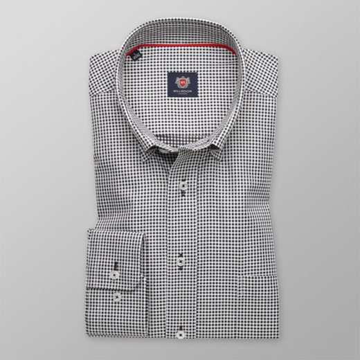 Jasnobłękitna taliowana koszula w kratkę Willsoor XL (43/44) / 176-182 Willsoor