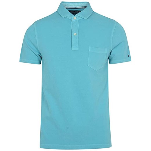 Koszulka Polo  Tommy Hilfiger Slim Fit Blue ze sklepu dewear.pl w kategorii T-shirty męskie - zdjęcie 106375986