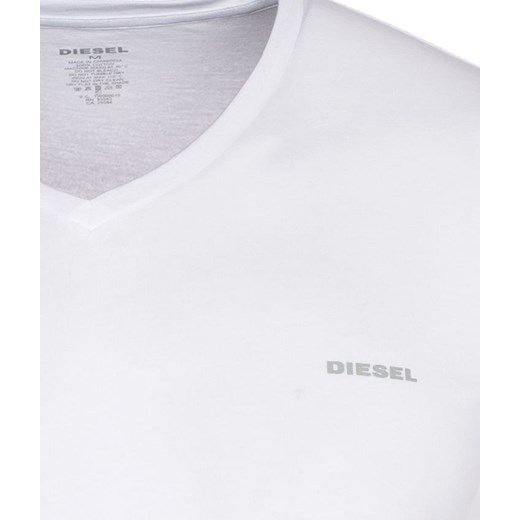 T-shirt męski Diesel biały z krótkim rękawem casual 
