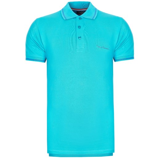 Koszulka Polo Pierre Cardin Custom Fit Blue ze sklepu dewear.pl w kategorii T-shirty męskie - zdjęcie 106376347