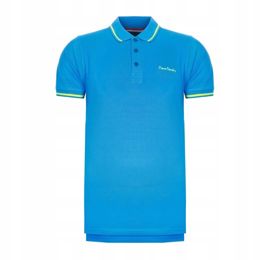 Koszulka Polo Pierre Cardin Custom Fit Blue ze sklepu dewear.pl w kategorii T-shirty męskie - zdjęcie 106376427