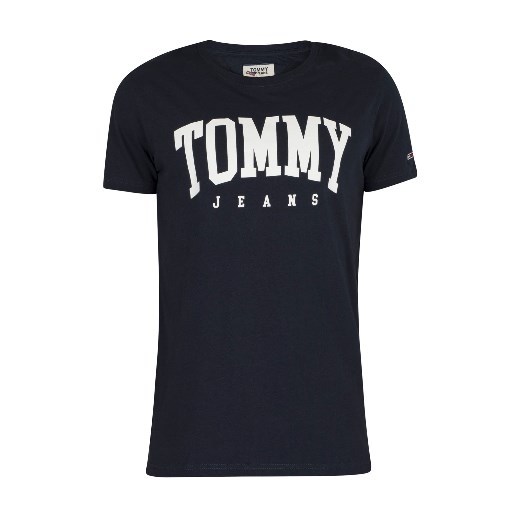 Granatowy t-shirt męski Tommy Hilfiger z krótkim rękawem 