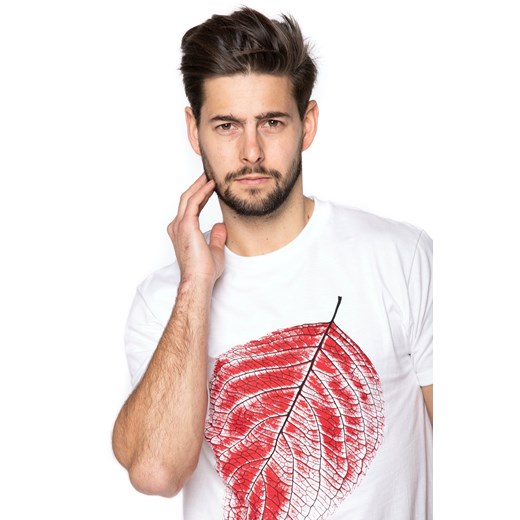 T-shirt męski UNDERWORLD Leaf biały Underworld S promocyjna cena morillo