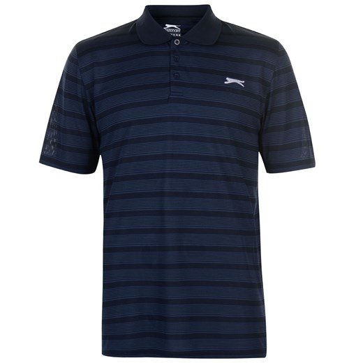 Slazenger Stripe Polo Shirt Mens Slazenger L Factcool