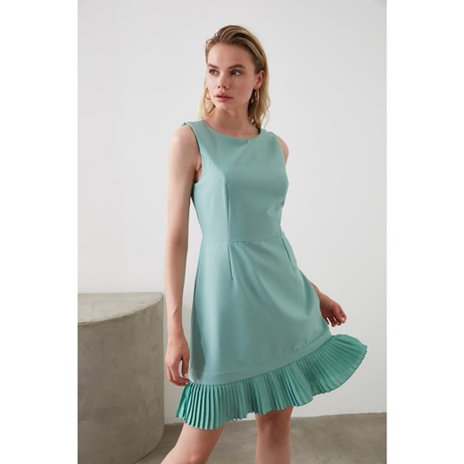 Trendyol Mint pleat Detailed Dress Trendyol 40 Factcool
