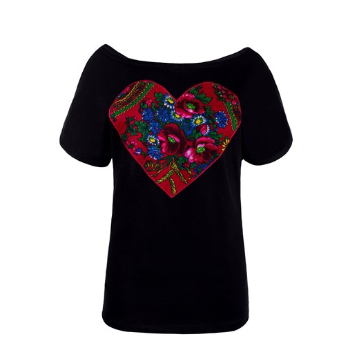 Damska koszulka z sercem Jk Collection XL JK-Collection