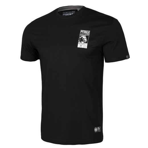 T-shirt męski Pit Bull West Coast wielokolorowy z krótkimi rękawami bawełniany 