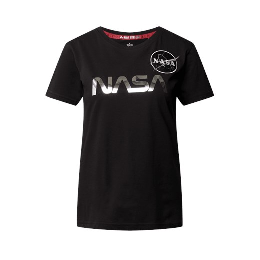 T-shirt z nadrukiem NASA Alpha Industries L Peek&Cloppenburg 