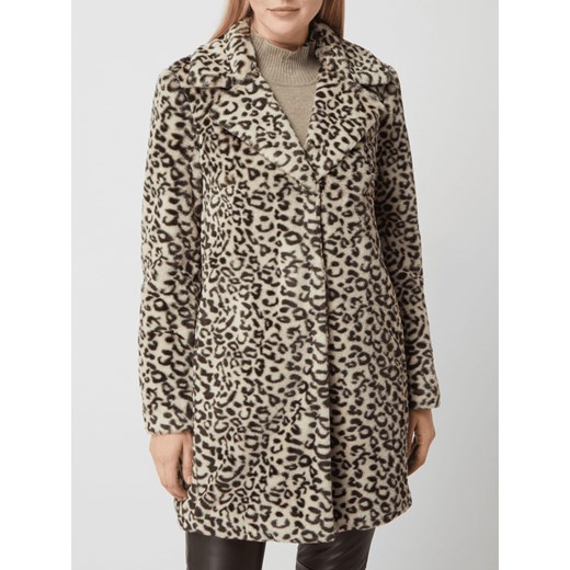 Krótki płaszcz ze sztucznego futra ze wzorem w panterkę 48 Peek&Cloppenburg  promocyjna cena