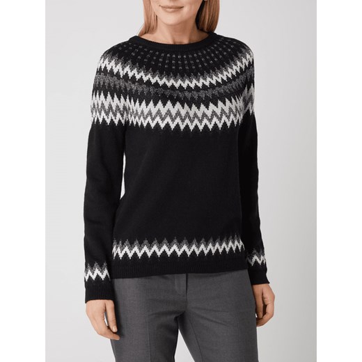 Sweter z norweskim wzorem z bawełną ekologiczną Esprit M Peek&Cloppenburg 