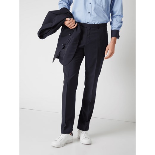 Spodnie biznesowe o kroju regular fit z żywej wełny model 'Simmons' 52 Peek&Cloppenburg 