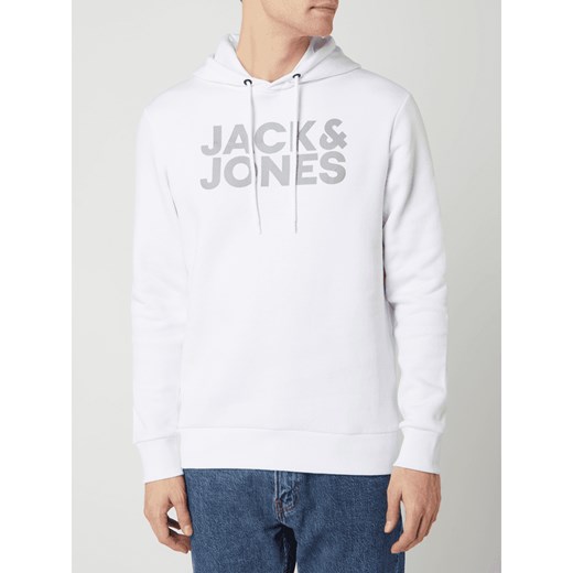 Bluza z kapturem i metalicznym logo model ‘Cloudmix’ Jack & Jones XXL Peek&Cloppenburg 