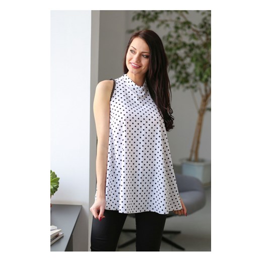 Trapezowa bluzka w groszki S/M butik-choice