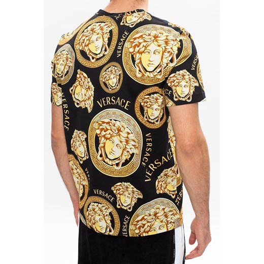 T-shirt męski Versace bawełniany z krótkim rękawem 