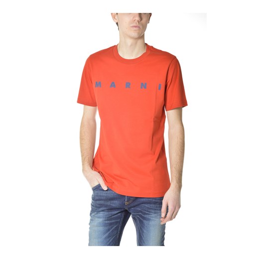 T-shirt męski pomarańczowa 