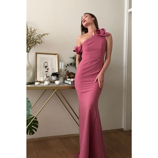 Trendyol Pink Shoulder Detailed Evening Dress & Graduation Dress Trendyol 38 Factcool