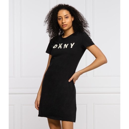 Sukienka DKNY z krótkimi rękawami wiosenna na co dzień 