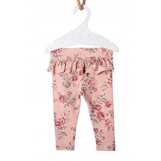Newbie Legginsy z falbaną kolor różowy róże Oficjalny sklep Allegro