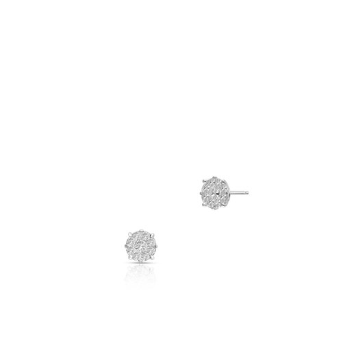Kolczyki białe złoto z diamentami ZFT/KB+138B W.KRUK
