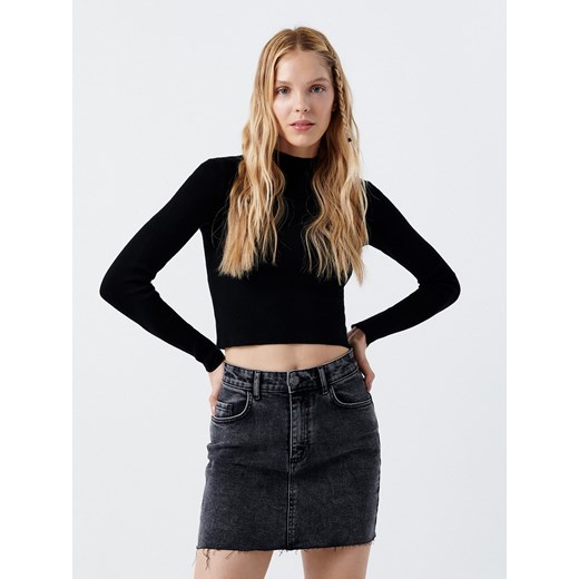 Cropp - Jeansowa spódnica - Szary Cropp XL Cropp